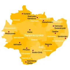Gdzie jest województwo świętokrzyskie? Odkryj jego granice i sąsiadów