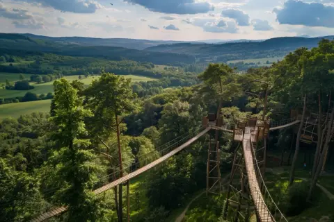 Bieszczadzka przygoda: Ranking najlepszych parków linowych 2025