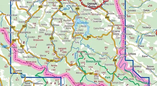 Solina na mapie Polski: Gdzie dokładnie leży perła Bieszczad?