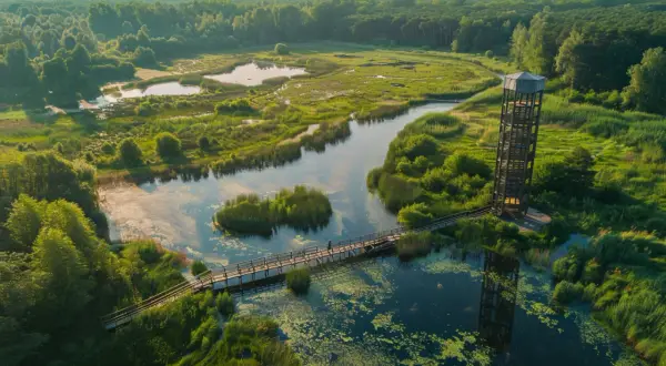 Biebrzański Park Narodowy: Ciekawe miejsca i zdjęcia: Wieża widokowa
